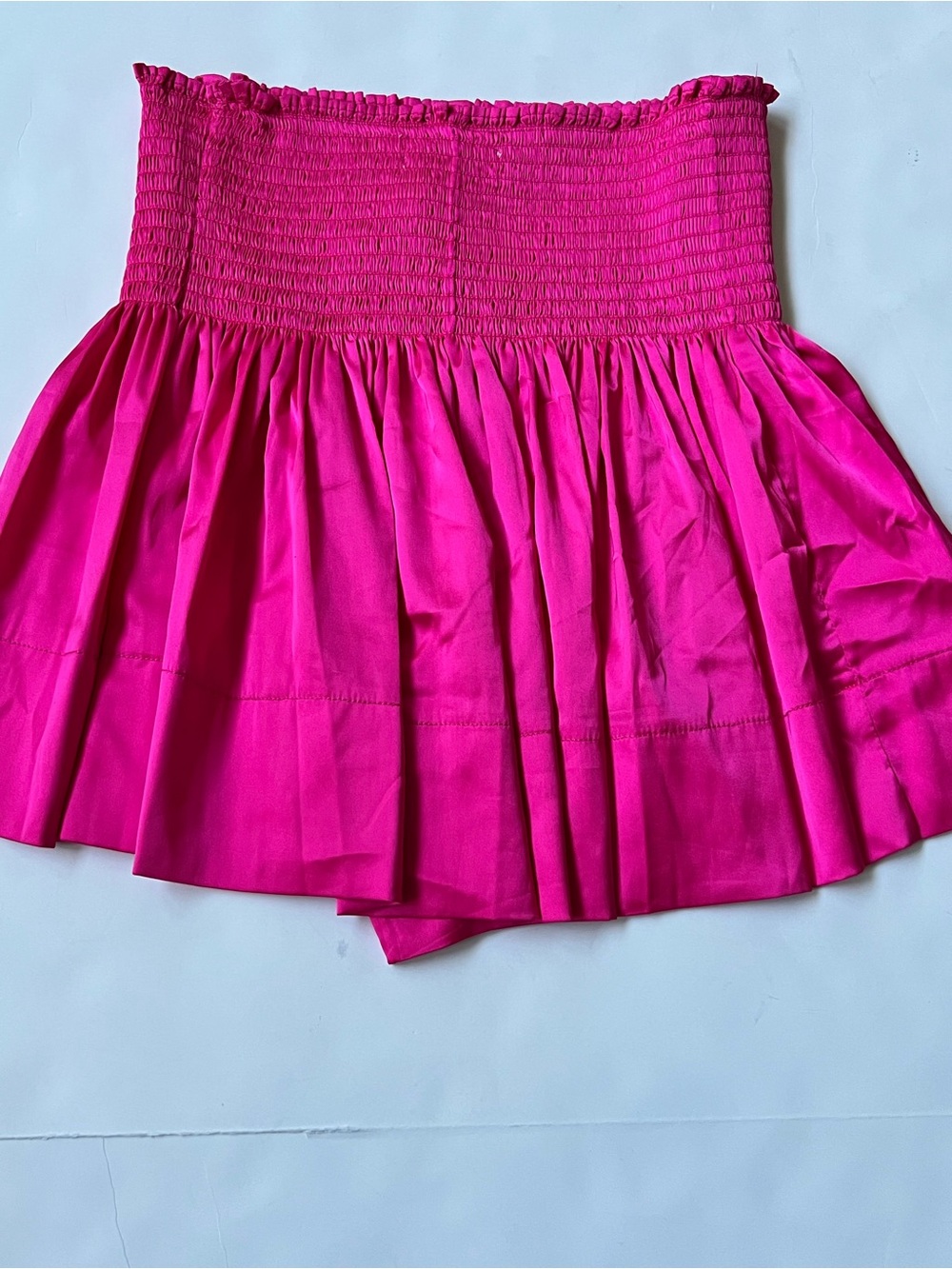 Natural Life Hot Pink Girly Smocked Boho Hippie Beach Daisy Mini Skirt Small - Picture 14 of 15
